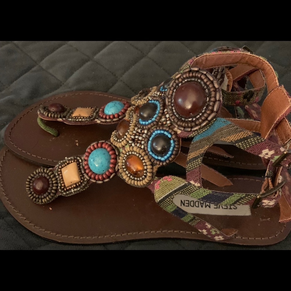 Steve Madden Boho Sandals Size 7 - image 7